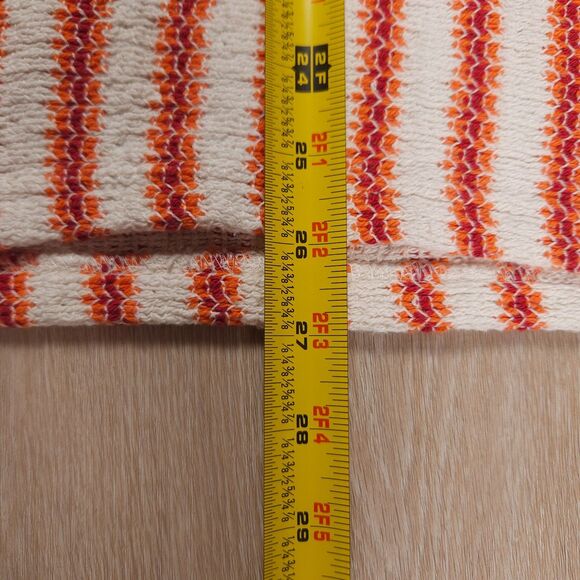 Todd Snyder Textured Stripe Cabana Shirt Mens M Orange White Knit Polo Portugal - Picture 10 of 10